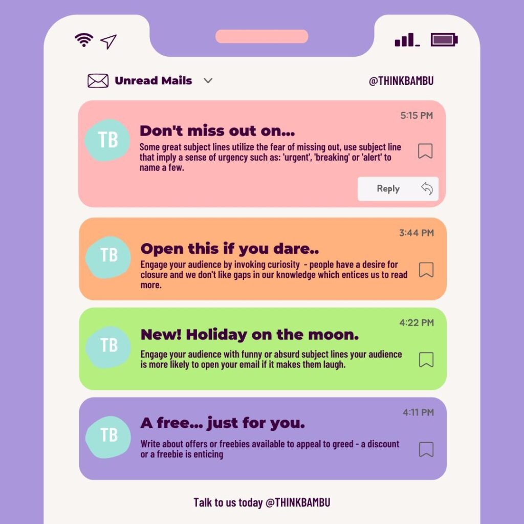 Email notification Screenshot